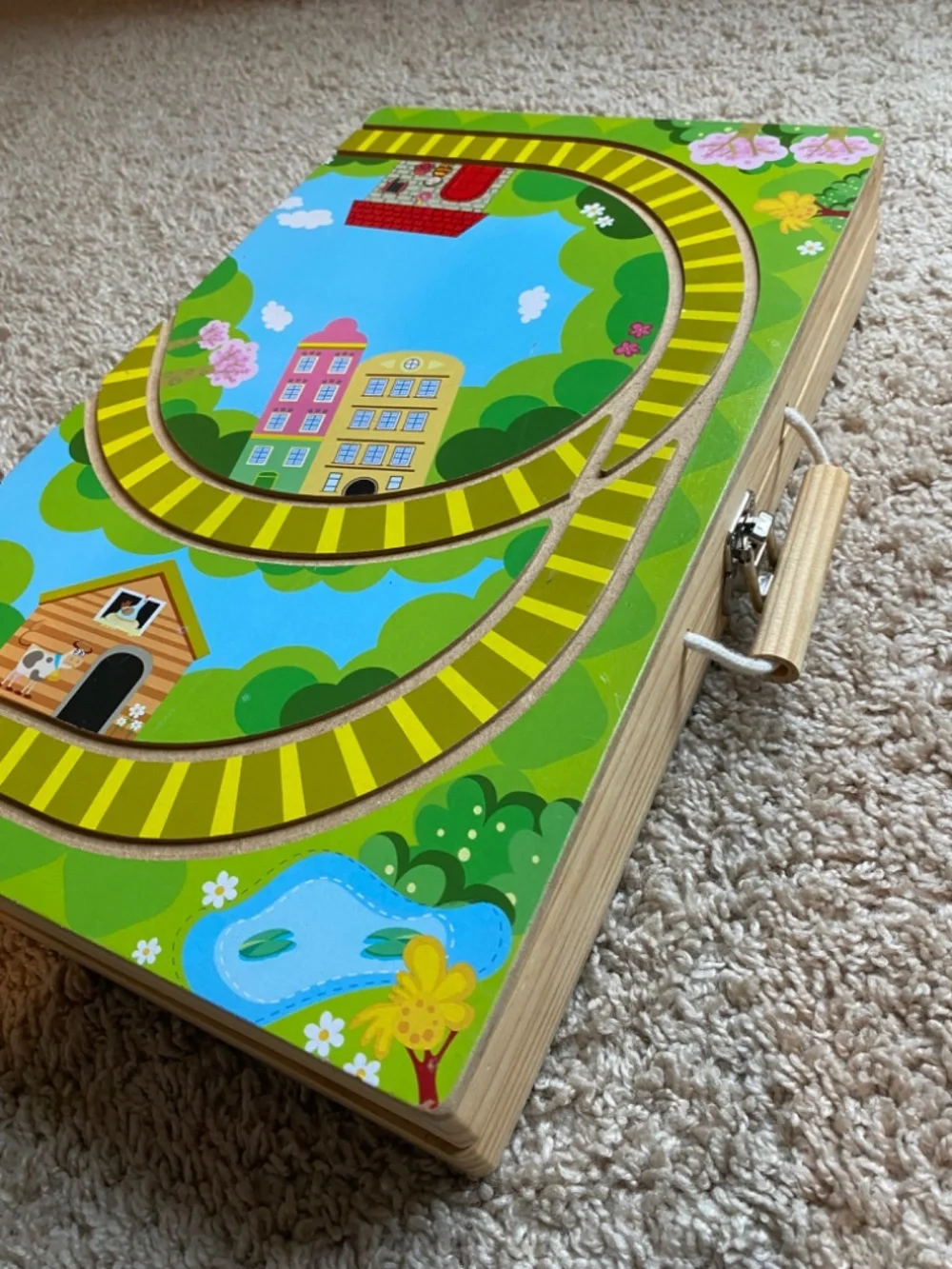 Carry Along train track and train book